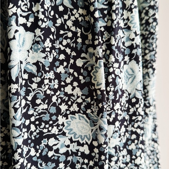 CYNTHIA ROWLEY VINTAGE 90s Dark Floral Babydoll Dress 8 - Picture 4 of 8